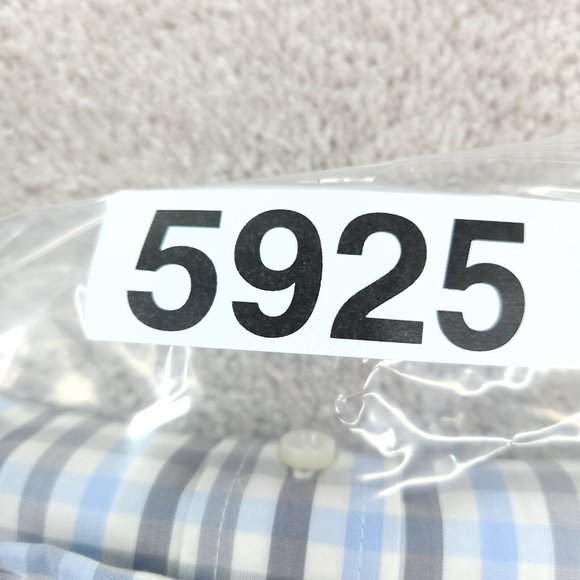 Ecko Unltd Shirt Men's Medium Blue Checkered Button Front Short Sleeve Casual - Picture 10 of 10